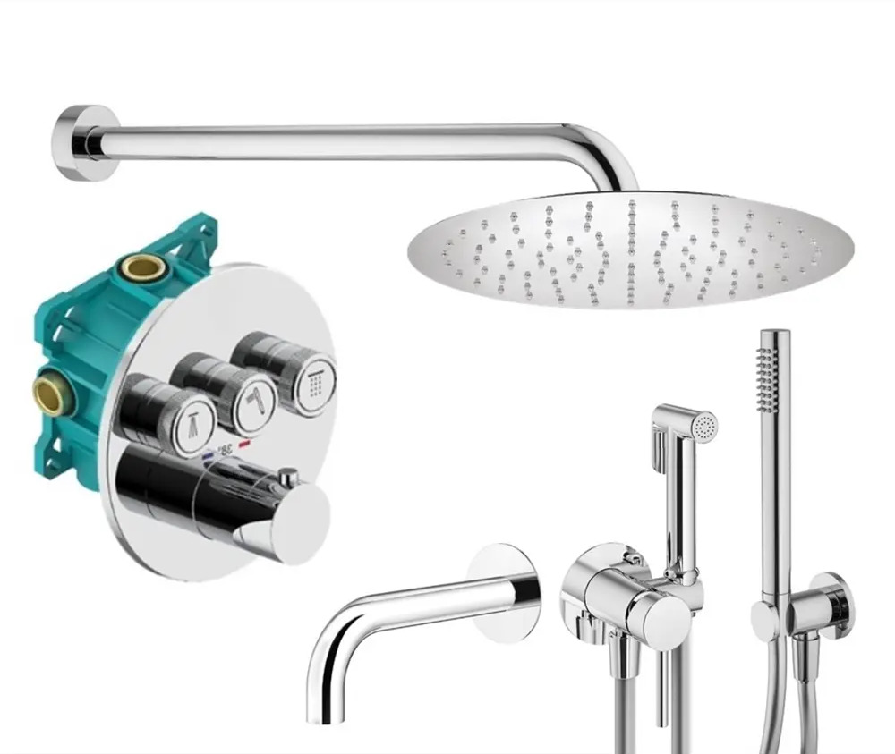 91720051 Комплект смесителей для душа Plumberia Selection KITZPSB03CR60, Хром STLM-0981889