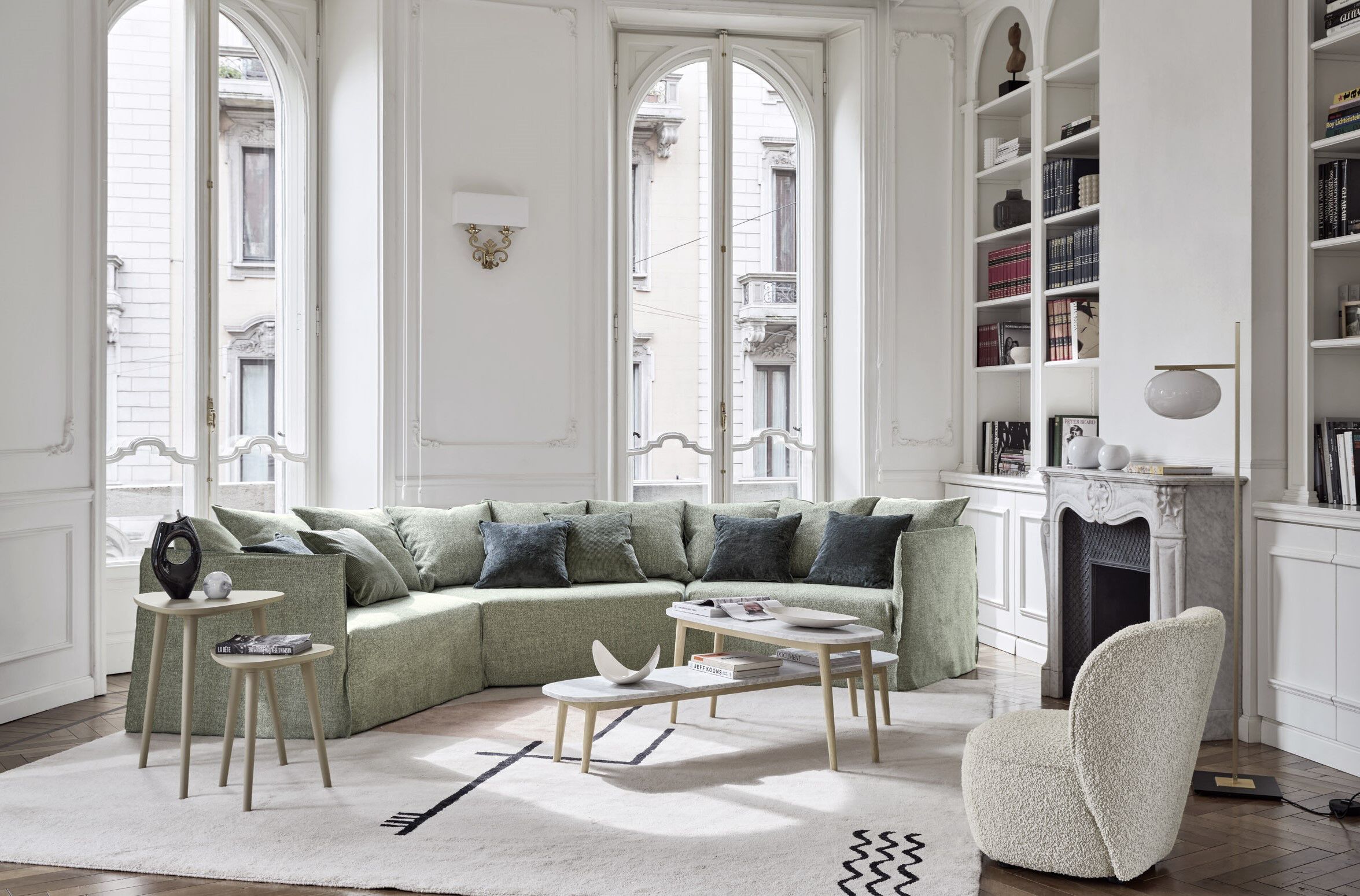 Съемный диван из ткани Gervasoni Ghost ARCH-00033046 - Вид №2