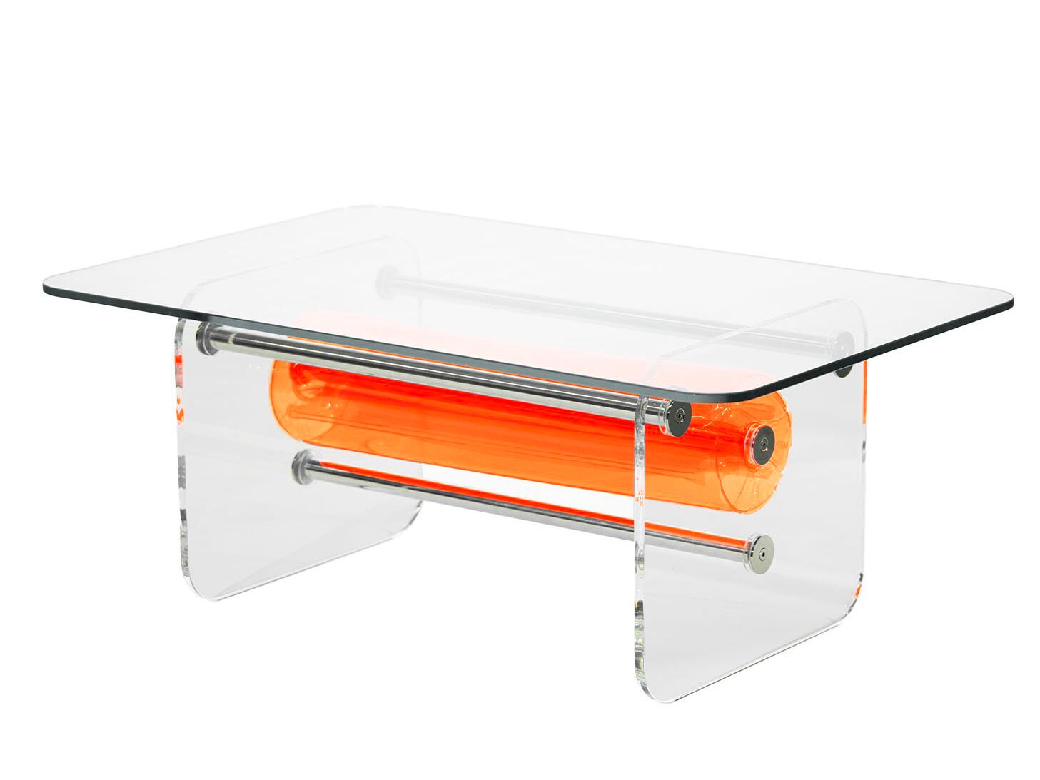 Прямоугольный журнальный столик из ПММА и стекла KUUMO COFFEE TABLE MW ORANGE ARCH-00116899 - Вид №1