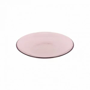 Тарелка стеклянная десертная розовая Yida от La Forma LA FORMA YIDA 00-3865335 Прозрачный;розовый