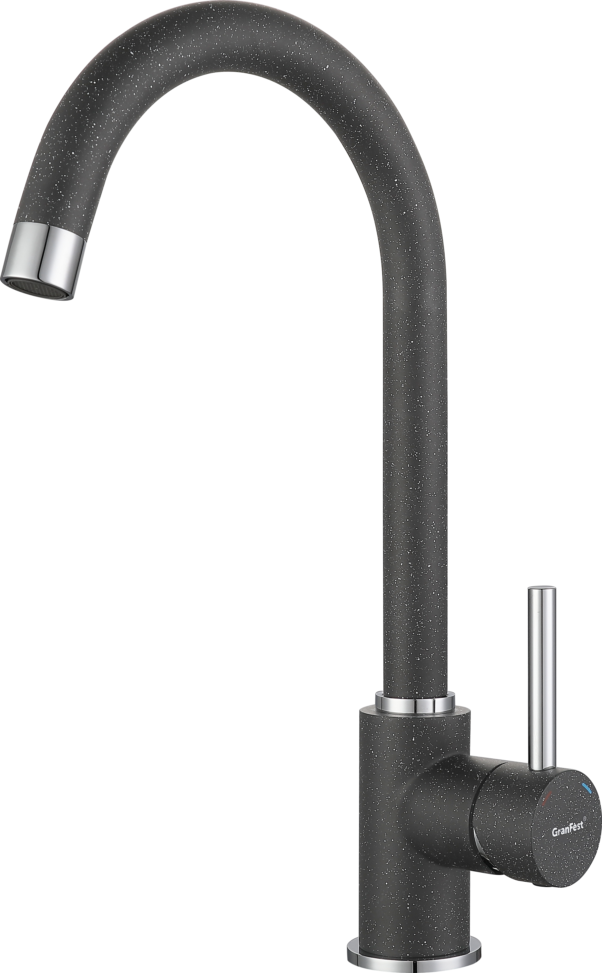 Кухонный смеситель 3650 графит GranFest 