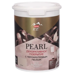 Декоративное покрытие Parade Ice Pearl с эффектом перламутрового песка цвет жемчуг 0.9 л