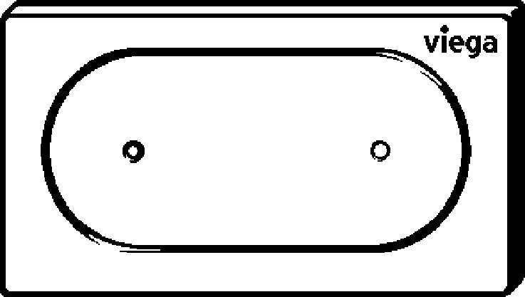 Viega Дистанционный активатор смыва унитаза для Prevista 8640.1 (773076) 773 076 - Вид №3