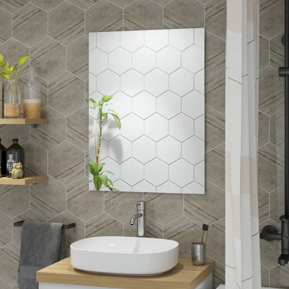 Зеркало для ванной 60x80 см прямоугольное Santreyd STLM-2031161 - Вид №3