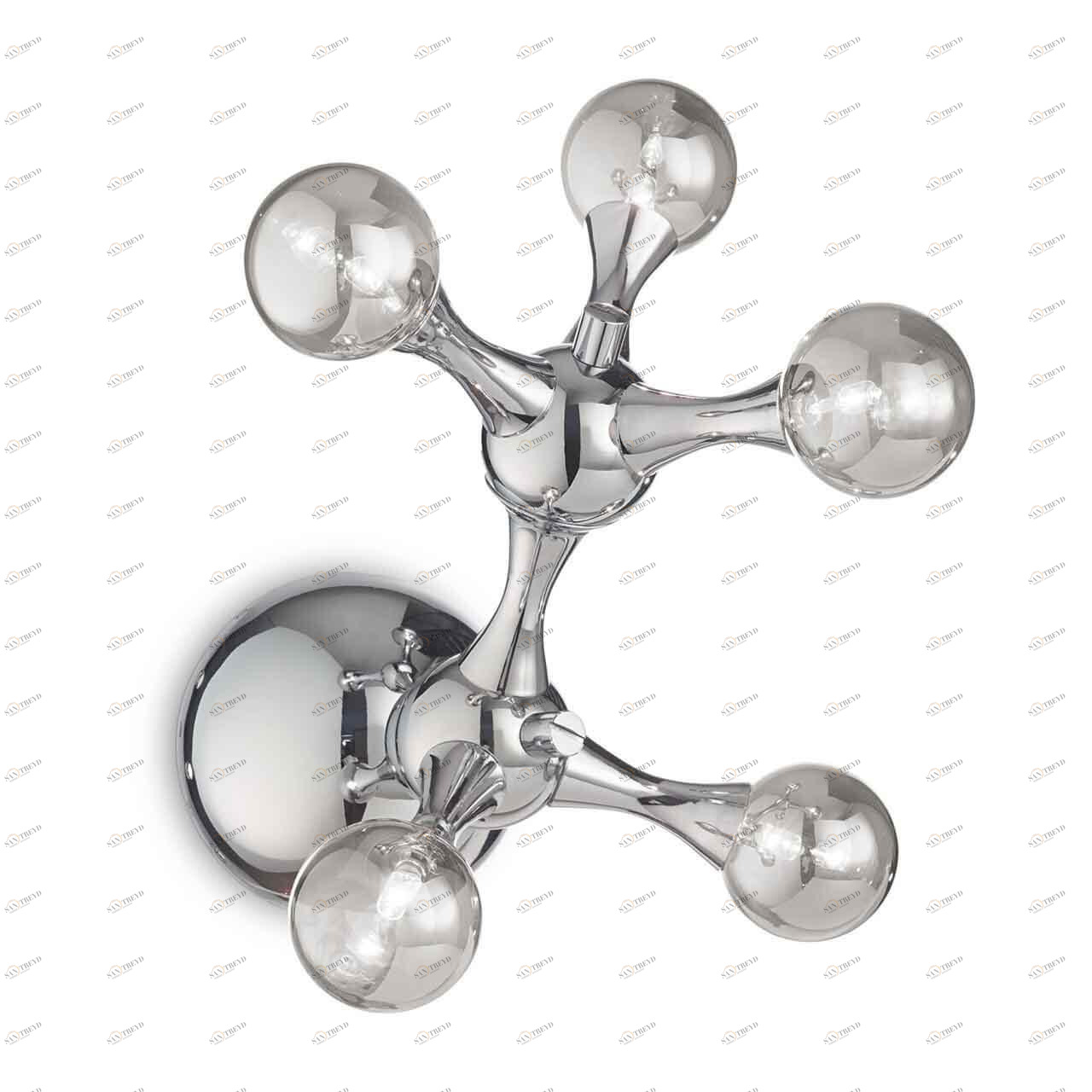 Бра светодиодное на 5 ламп хром Nodi Ap5 Cromo Nodi Ap5 IDEAL LUX NODI 00-3932067 Хром 