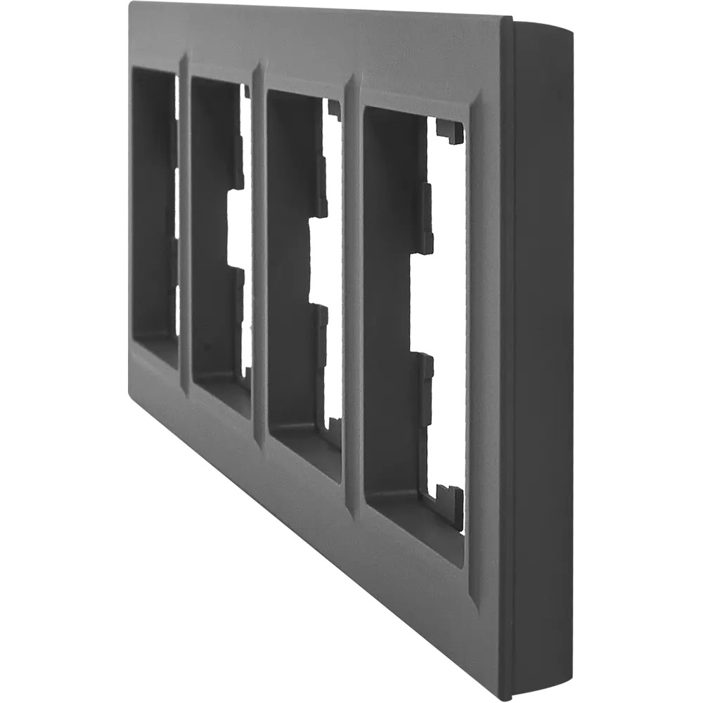 Рамка IEK Brite для 4 розеток в графите - влагозащищенный дизайн 87761343 STLM-1372282 - Вид №1