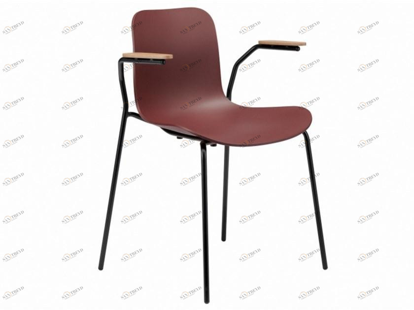 NORR11 Пластиковый стул с подлокотниками Langue sun-id-1383342