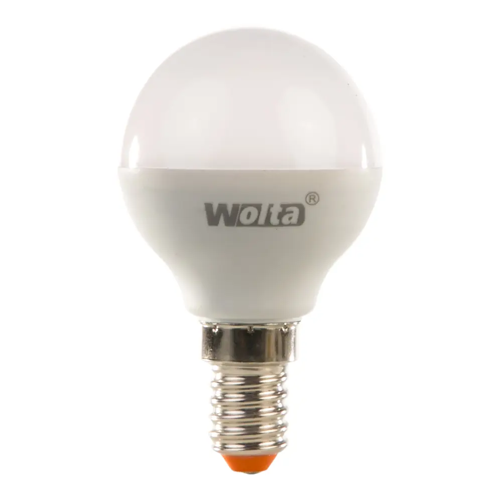 Лампа светодиодная Wolta шар E14 5.5 Вт 500 Лм свет тёплый белый STLM-2015221