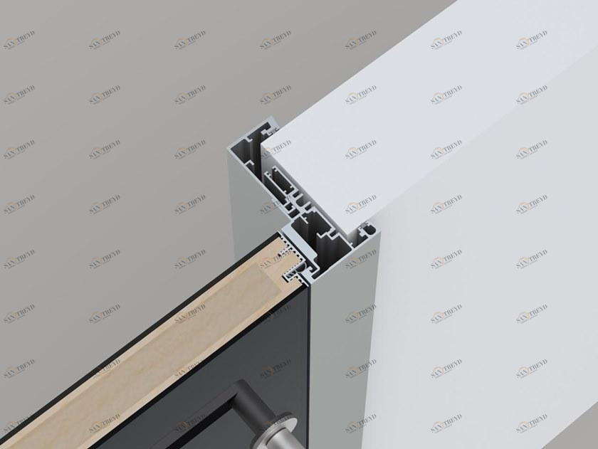 PLAN® Распашная дверь заподлицо со стеной sun-id-1410781