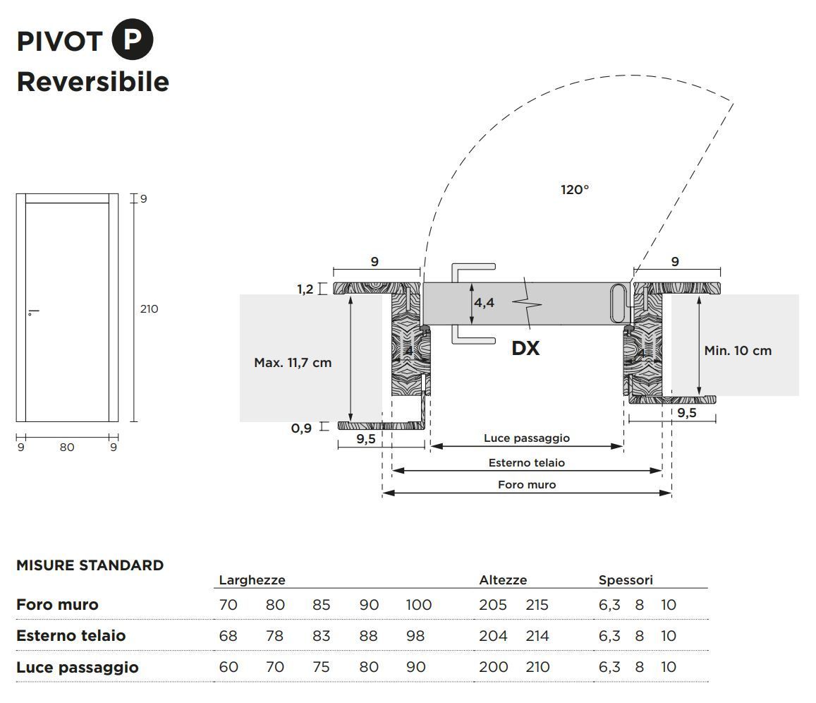 Деревянная распашная дверь с выдвижными петлями Venus Design настоящая ARCH-00085288 - Вид №2