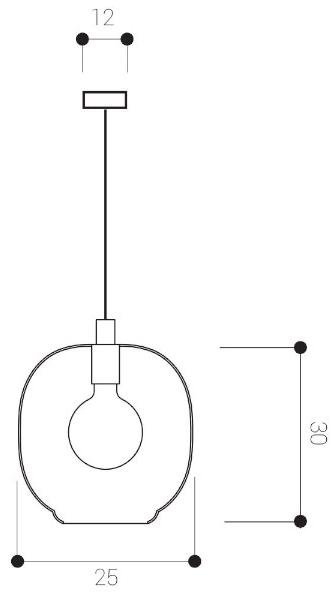 Miloox Подвесной светильник из стекла  1744.38  - Вид №2