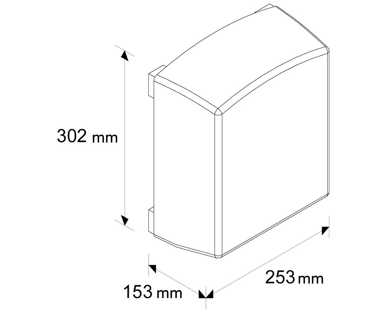 EJB108 Сушилка для рук JUNIOR PLUS, АБС-пластик, белый Merida  - Вид №1
