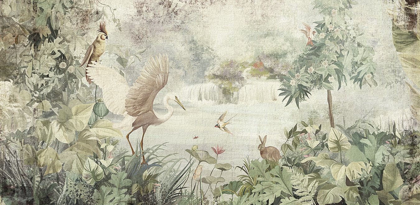 Обои с цветочными мотивами Creativespace Prêt-à-porter ARCH-00026456