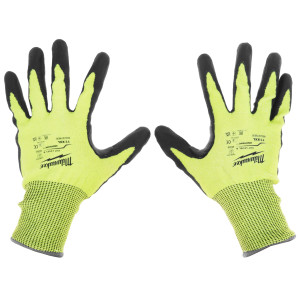 Перчатки трикотажные Milwaukee Hi-Vis Cut level 4/D 11/XXL 5478069