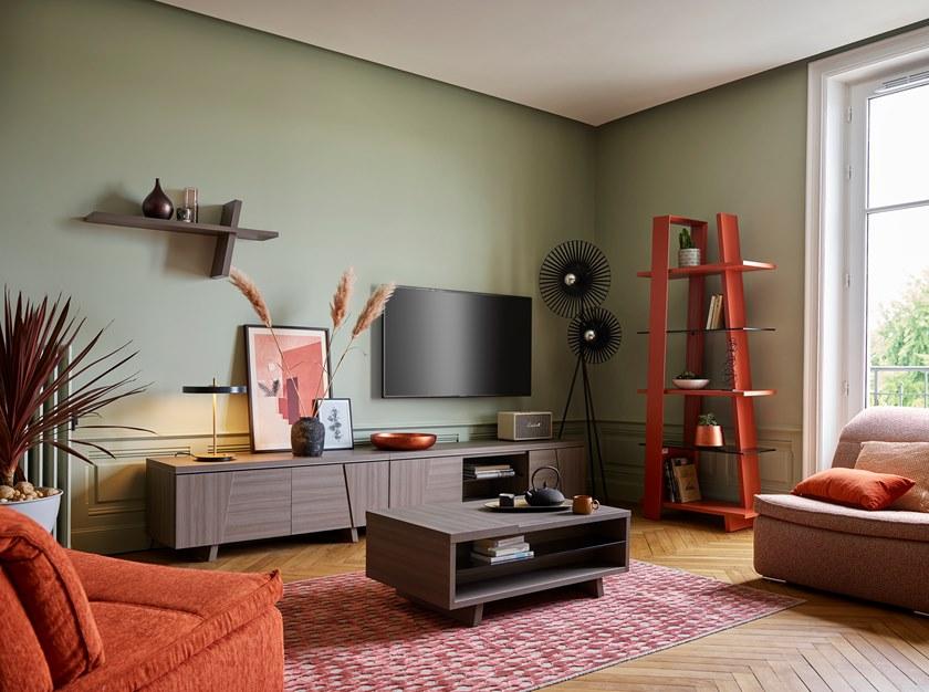 GAUTIER Низкая тумба под ТВ с распашными дверцами Arco sun-id-1413617 - Вид №4