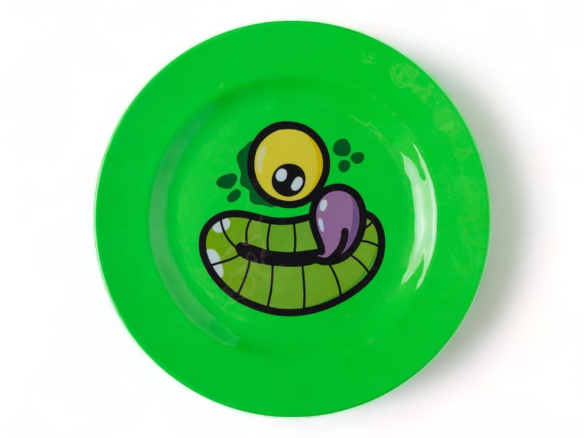 Меламиновая круглая сервировочная тарелка Seletti монстры ARCH-00043751