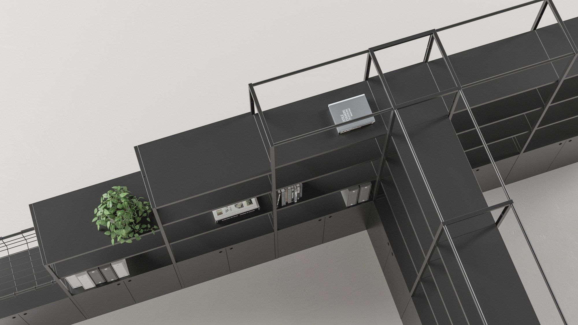 Модульный рабочий стол со встроенной полкой FANTONI ателье ARCH-00044823 - Вид №7