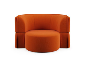 Мягкое тканевое садовое кресло с подлокотниками