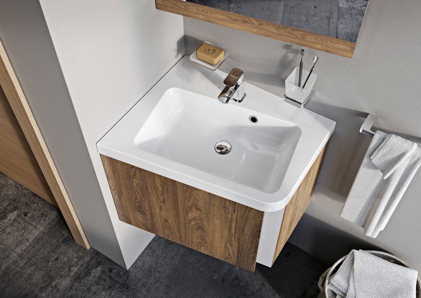 Тумба под умывальник SD 10° 550 R белая Ravak X000000742 - Вид №4