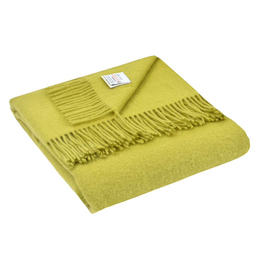 Плед шерстяной Dalia, 130х180 см, салатовый MARZOTTO DALIA7989 - Вид №1