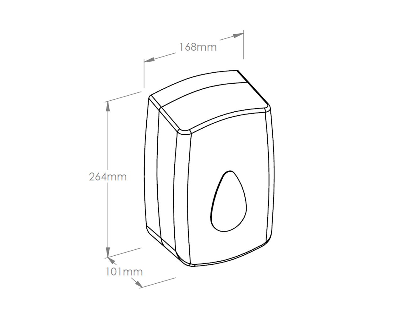 DUH573 Автоматический бесконтактный дозатор пенного мыла UNIQUE AUTOMATIC MAGIC SPARK LINE Merida  - Вид №1