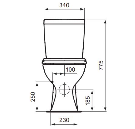 E405061 УНИТАЗ-КОМПАКТ с функцией биде и микролифт VIDIMA SEVA FRESH  - Вид №1