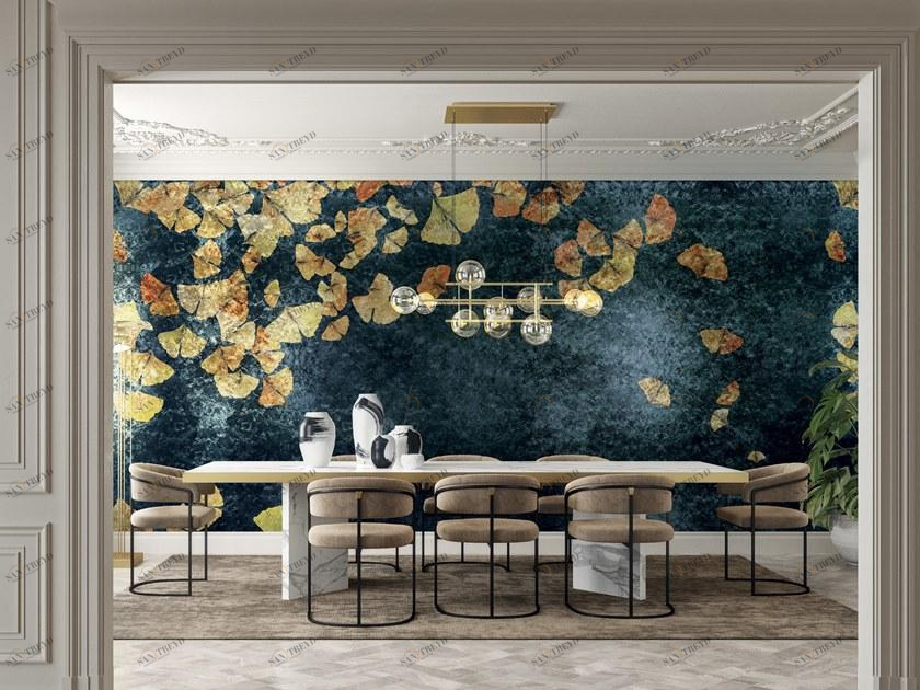 Inkiostro Bianco Обои сусальное золото с цветочными мотивами Goldenwall 2020 Inkbgil2001,2,3,4