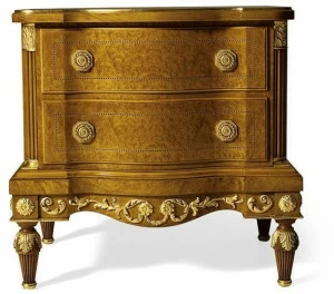 OAK Деревянная прикроватная тумба с ящиками в стиле неоклассицизма Galleria