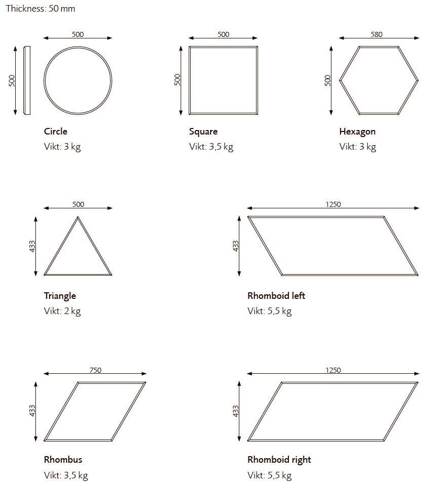 Glimakra of Sweden Акустическая панель для стен Limbus sun-id-1443454 - Вид №11