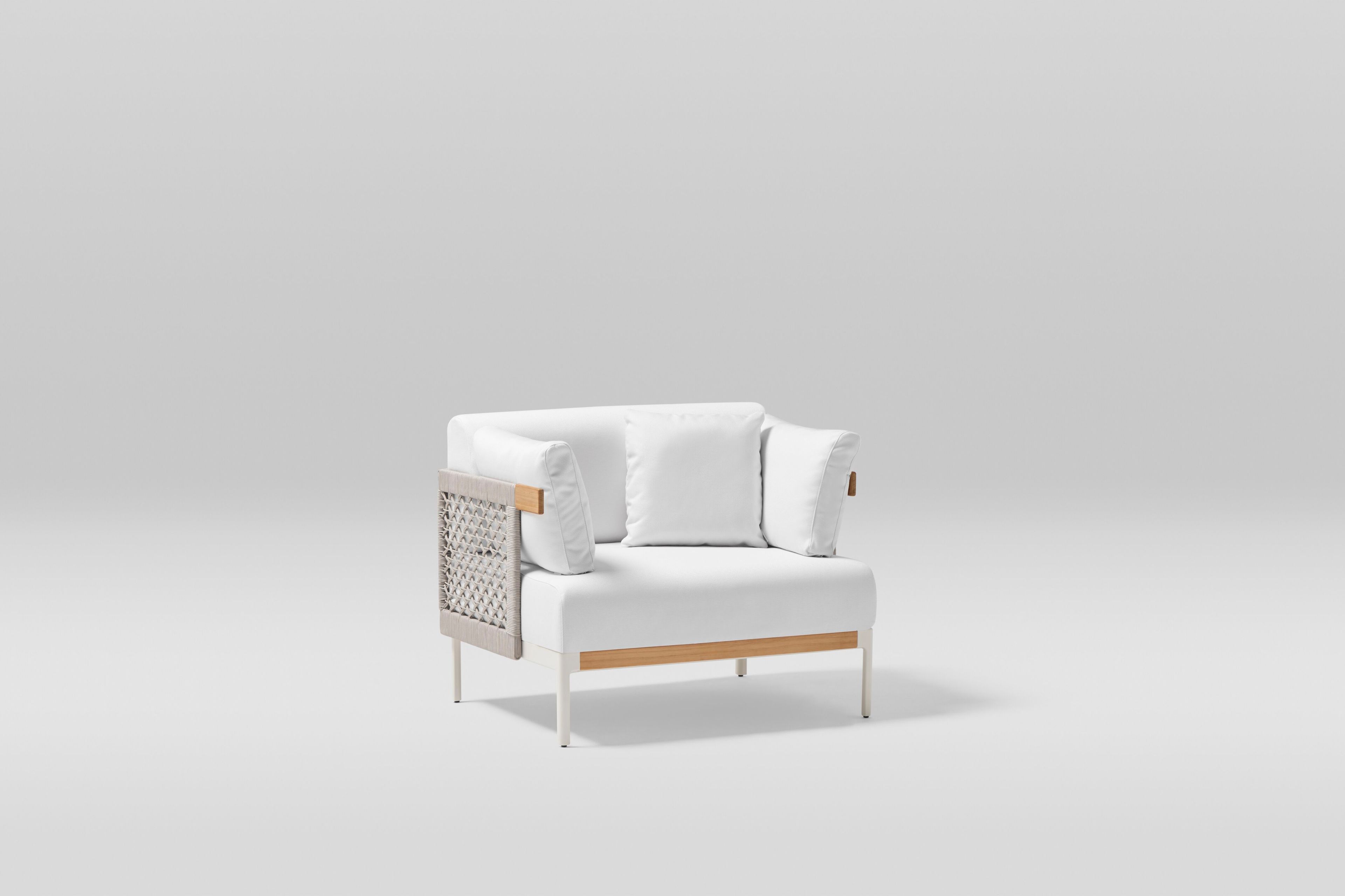 Веревочное и тканевое садовое кресло с подлокотниками POINT Legacy ARCH-00037863 - Вид №17