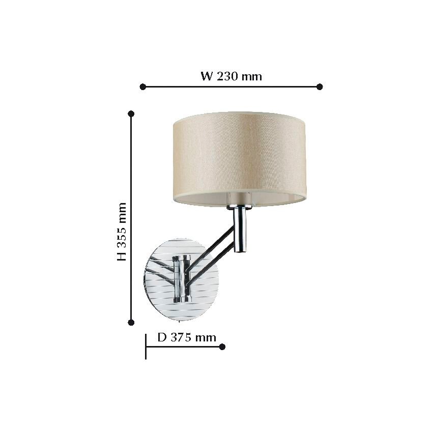 Бра Favourite Tantum 2004-1W FAVOURITE  109910 Бежевый;хром  - Вид №1