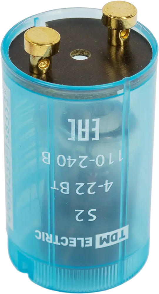 Стартер TDM ELECTRIC S2 для люминесцентных ламп 4-22Вт 14389571