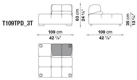 B&B Italia Модульный секционный диван Tufty time sun-id-1414316 - Вид №22