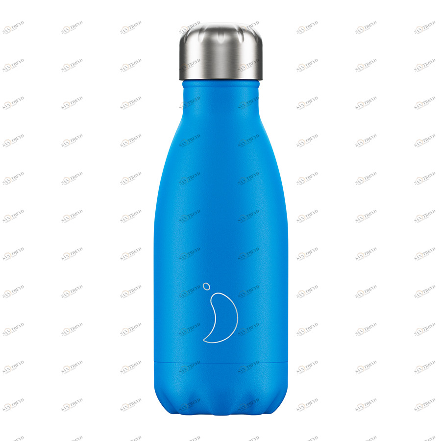 Термос 260 мл голубой Neon Blue CHILLY'S BOTTLES ДИЗАЙНЕРСКИЕ 00-3948006 Голубой 