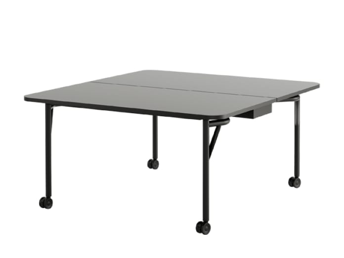 Квадратный складной стол из ламината на колесах Howe Folding Surfaces ARCH-00102855