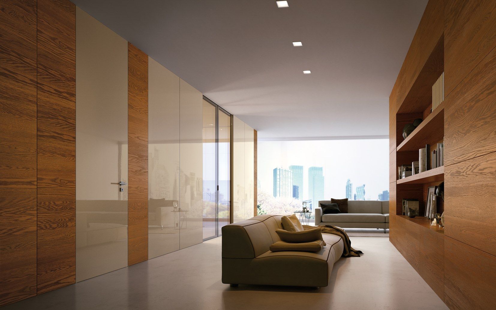 Глянцевая лакированная распашная дверь GAROFOLI Bisystem ARCH-00125960 - Вид №3