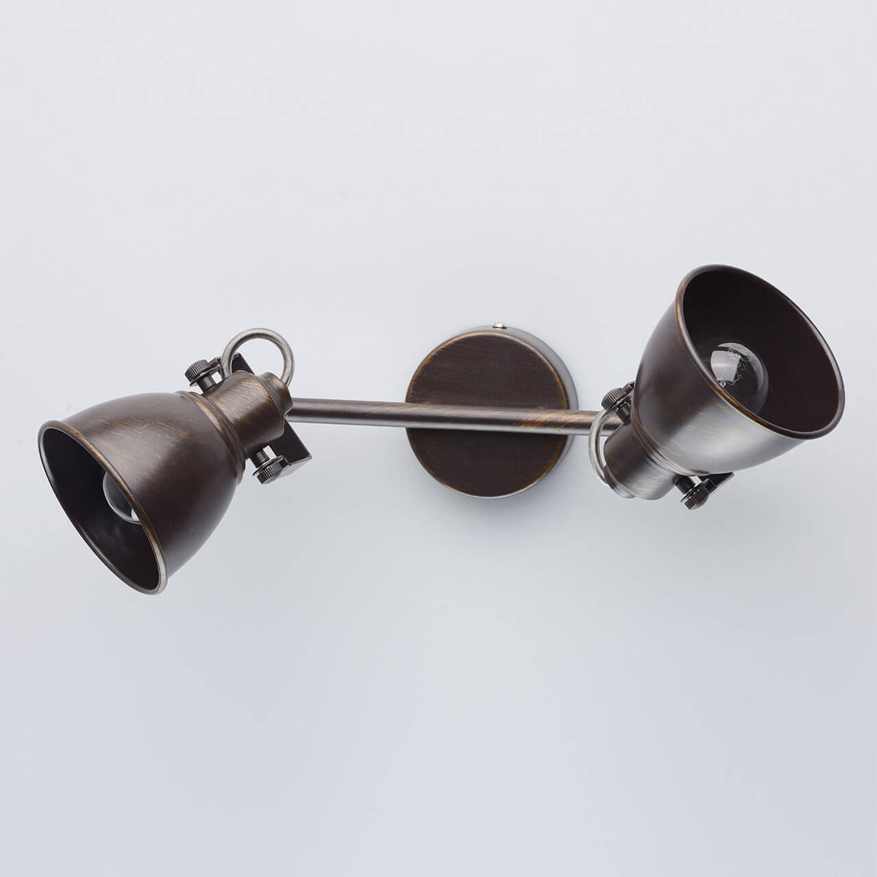 Спот настенный на 2 лампы коричневый "Ринген" 547020702 DE MARKT РИНГЕН 00-3926256 Коричневый  - Вид №3