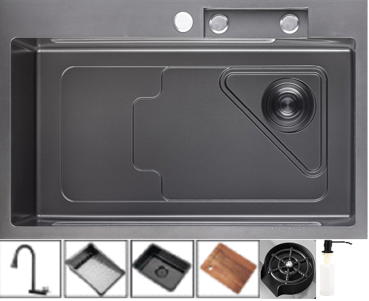 Кухонная мойка Нержавеющая сталь METAL S545 GranFest 7246-S545