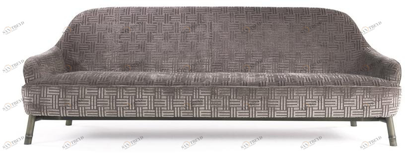 ETRO Home Interiors 3-х местный бархатный диван Frida E.fri.211.a