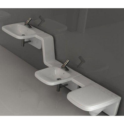 42822 Подвесная раковина настенная овальная   белая Santreyd  - Вид №4