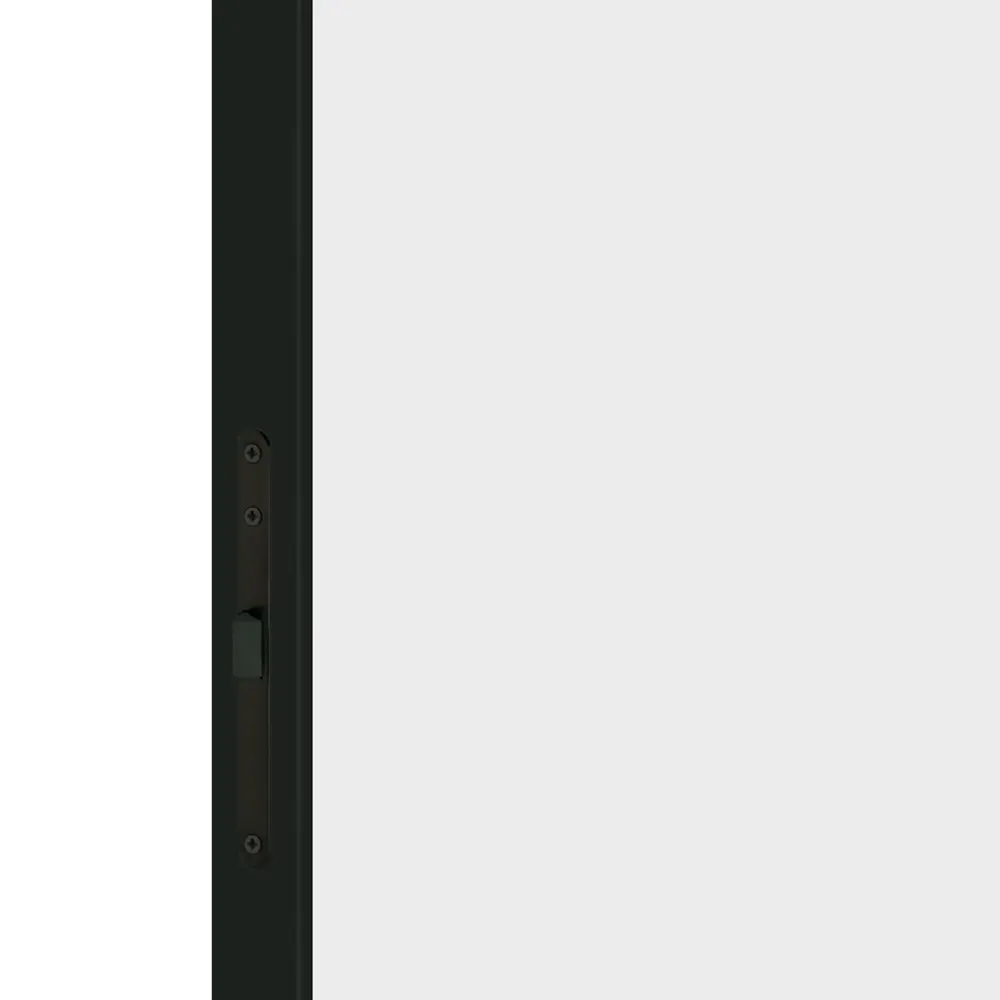 Дверь межкомнатная глухая с замком комплекте Invisible 60x230 см правая черная алюминиевая кромка цвет белый 89383094 STLM-2041324 VELLDORIS  - Вид №2