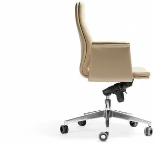 AP Factor Кожаное кресло для руководителя с 5 спицами и подлокотниками Alaska