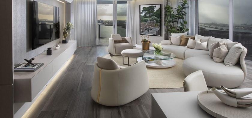 MORADA Кресло с обивкой из ткани с подлокотниками  Palm royal ac  - Вид №4