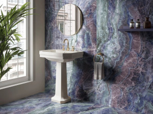 Пол / керамогранит с мраморным эффектом