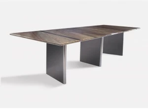 MORADA Прямоугольный обеденный стол из металла и мрамора  Trilogy dt