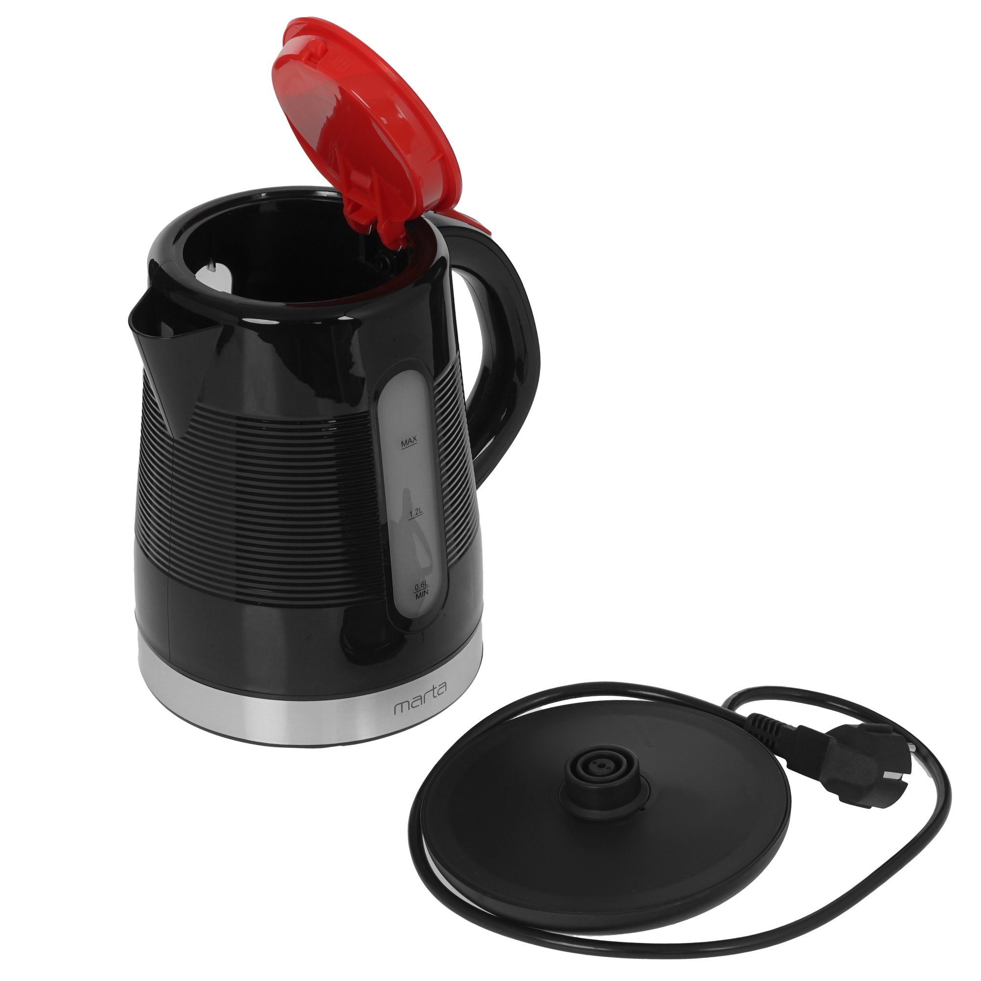 9058577 Электрочайник Marta MT-4634 черный STDN-0101962 - Вид №5