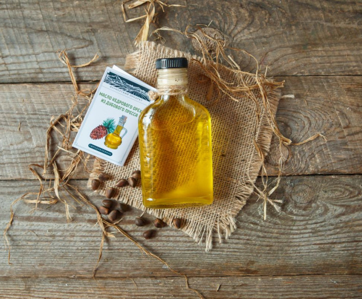 1091 Масло кедрового ореха из дубового пресса Вкусляндия 