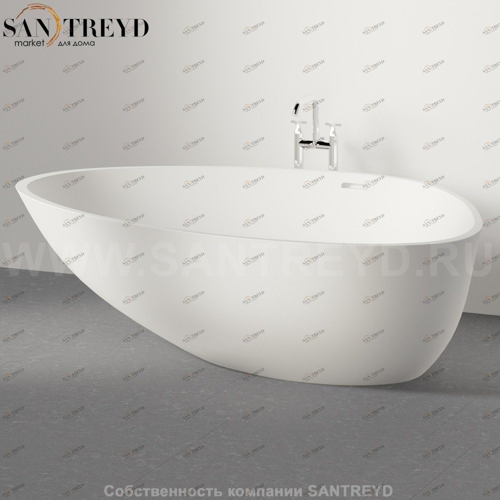 Ванна свободностоящая DROP белая Agape AVAS1097ZZ