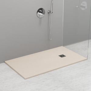 704165 Душевой поддон из минерального литья КРЕМОВЫЙ МАТОВЫЙ в комплекте с сифоном, Kerasan DOCCIA Италия