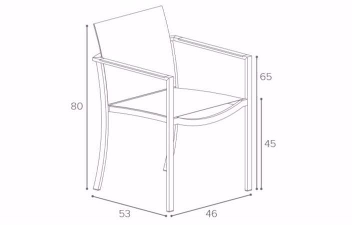 Royal Botania Садовое кресло Batyline® с подлокотниками O-zon sun-id-1385716 - Вид №7